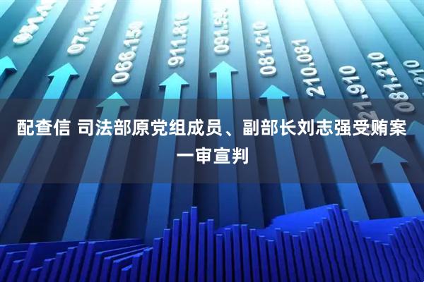 配查信 司法部原党组成员、副部长刘志强受贿案一审宣判
